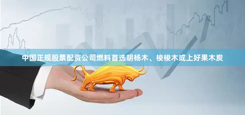 中国正规股票配资公司燃料首选胡杨木、梭梭木或上好果木炭