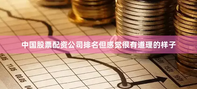 中国股票配资公司排名但感觉很有道理的样子
